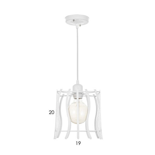 Светильник подвесной BayerLux «Оскол», ледяной белый, 1×40 Вт E27