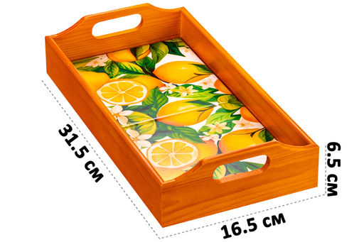 Поднос 31,5*16,5*6,5 см Лимоны прямоугольный - Elan gallery фото 2