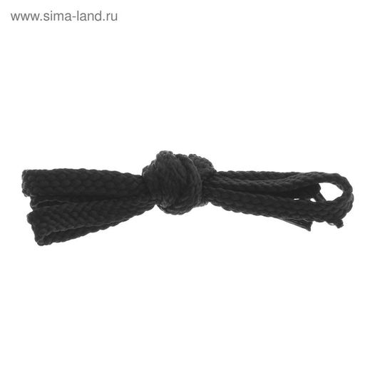 Цена за 25 шт. Шнурки для обуви, плоские, 8 мм, 100 см, фасовка 25 шт, цвет чёрный - Simaland фото 4