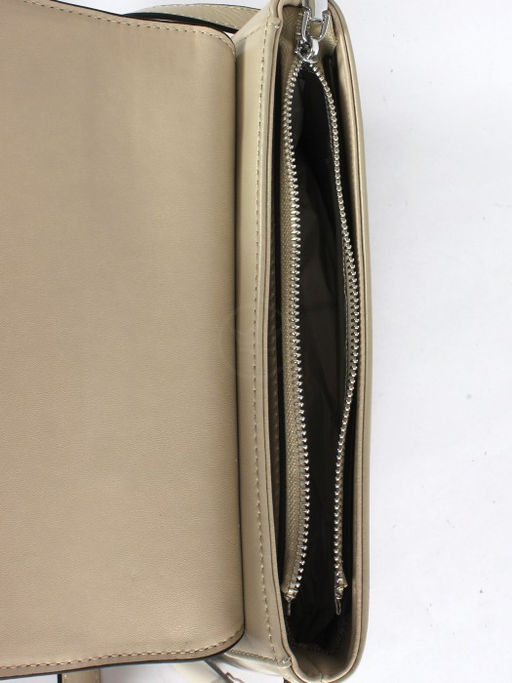 Сумка женская натуральная кожа GU 2033-0028, 1отд+карм/пер, плечевой ремень, бежевый SALE 264160 - Adelia фото 3