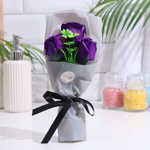 Букет мыльных роз, фиолетовые - Simaland фото 12