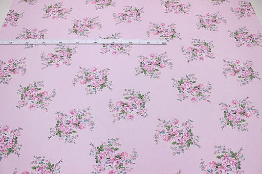 Сатин Само очарование цв.бл.розовый, ш.1.60м, хлопок-100%, 110гр/м.кв - Купава фото 2