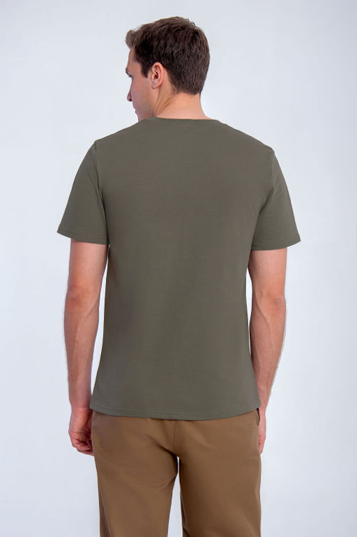 Арт. 61133 Футболка мужская 48-56 (5 шт) Цвет:хаки