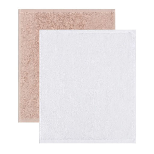 Салфетки махровые декоративные Этель Spring, 4 шт., 30?30 см, хлопок 100%, бежевые/белые  фото 4