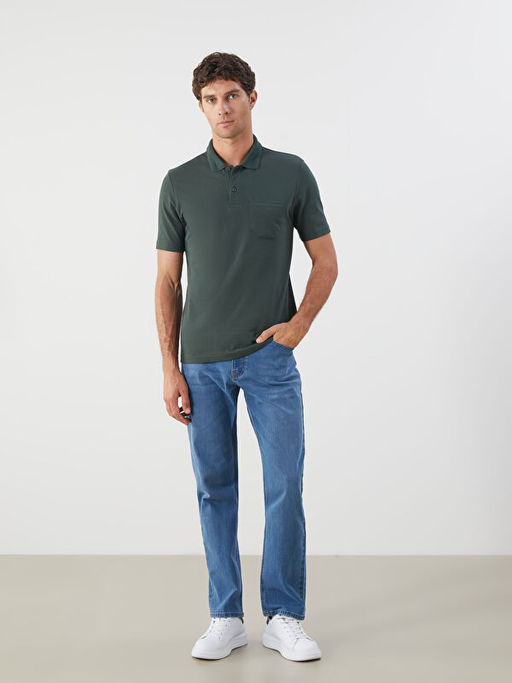 Polo Yaka K?sa Kollu Pike Erkek Ti??rt