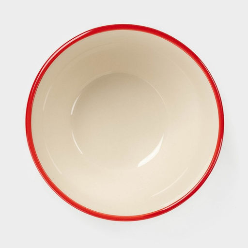 Салатник новогодний Доляна «Нордик», 800 мл, d=14.5 см, керамика, бежевый