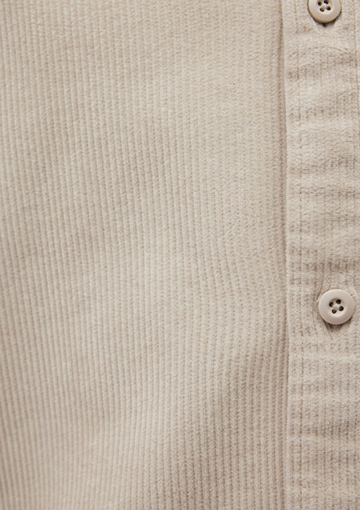 Bej Kadife Gomlek - Mavi фото 6