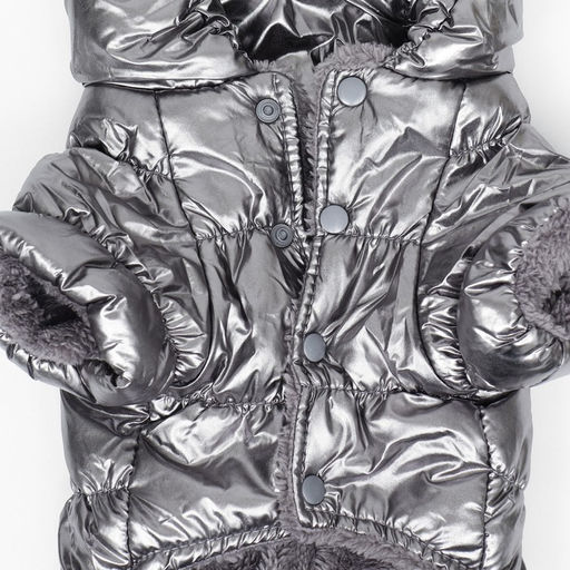 Комбинезон Блеск, размер XS (ДС 19 см, ОГ 28, ОШ 19 см, до 3 кг), серебряный 974874 - Simaland фото 9