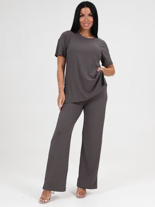 423 ПИЖАМА ЖЕНСКАЯ (брюки) (Графит) - А-дина фото 2