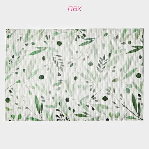 Салфетки сервировочные на стол Доляна «Акварель», 4 шт., 45×30 см, зеленые