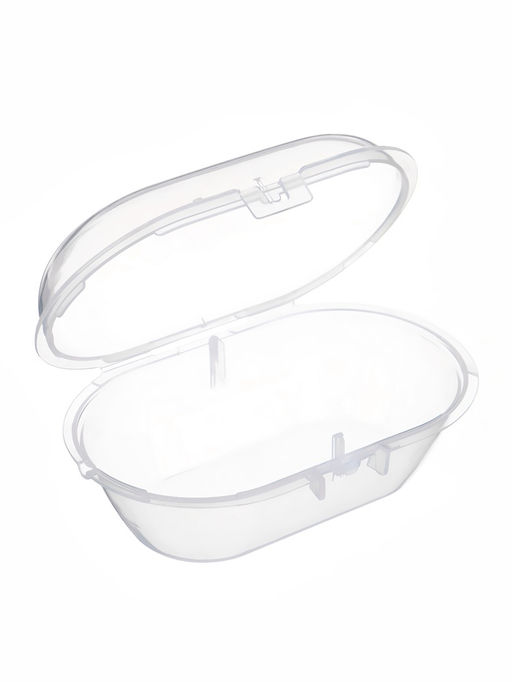 Соски-пустышки, от 0 мес., латекс, классические, в контейнере, набор из 2 шт., серо-синий/серый, M&B