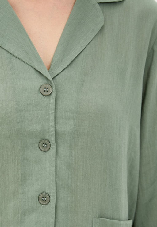 Домашняя блузка оттенка хаки - Deseo фото 7