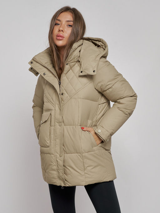 Зимняя женская куртка молодежная с капюшоном 52301SK - Holdluck фото 10