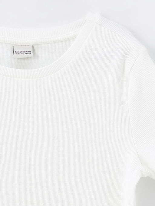 Bisiklet Yaka K?z ?ocuk Ti??rt - Waikiki фото 3