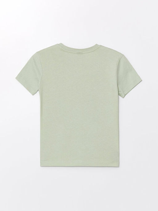 Bisiklet Yaka Bask?l? K?sa Kollu Erkek ?ocuk Ti??rt - Waikiki фото 2