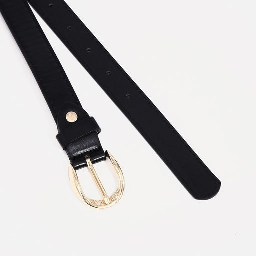 Ремень женский, ширина 2,2 см, винт, пряжка металл, цвет чёрный - Simaland фото 2