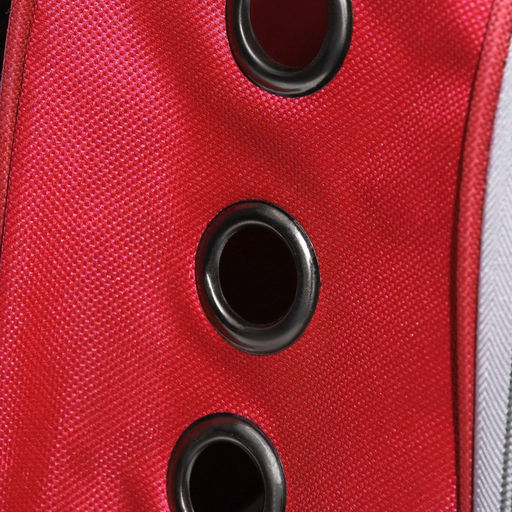 Рюкзак для переноски животных прозрачный, 31 х 28 х 42 см, красный - Пижон фото 8