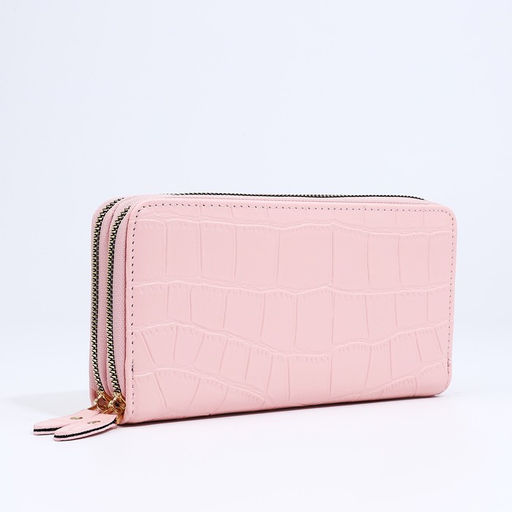 Кошелёк на молниях, цвет розовый - Simaland фото 3