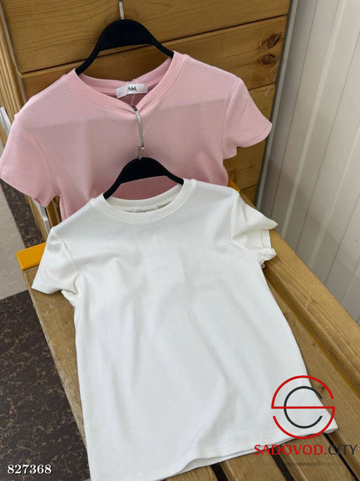 Футболка женская однотонная