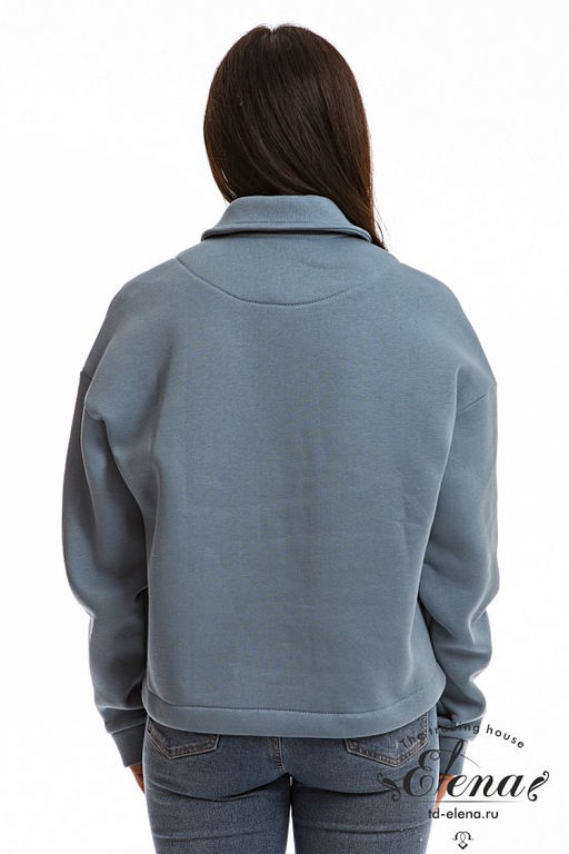 Толстовка М322231а Серо-голубой - Елена фото 4