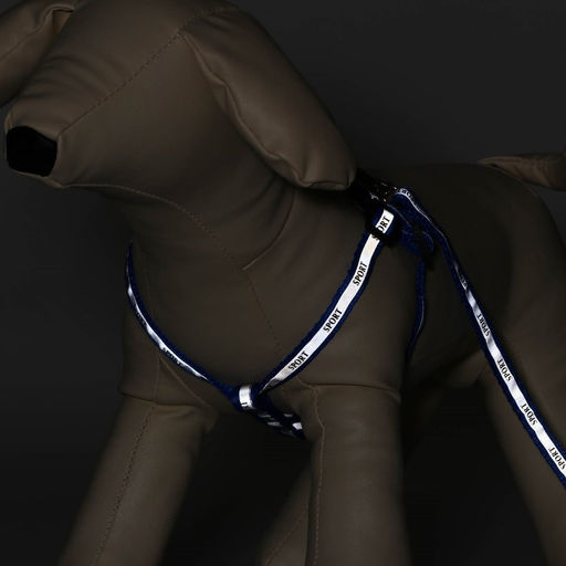 Комплект Спорт светоотражающий, поводок 120 х 1 см, ОГ 22-39 см, микс цветов - Пижон фото 2