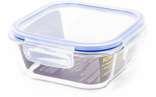 Контейнер из жаропрочного стекла с крышкой из пластика 0.8 л, CRISTALLINO арт.003126 /Mallony/  фото 9