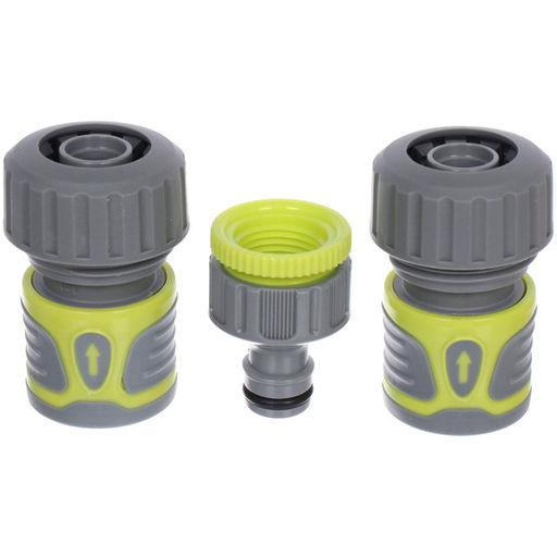 Набор 2 коннектора 1 адаптер на 3/4" "Green Proff" ДоброСад