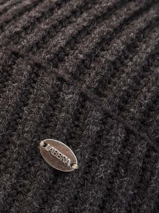 Шапка муж. шерсть+акр LB-A53125 d.grey/black