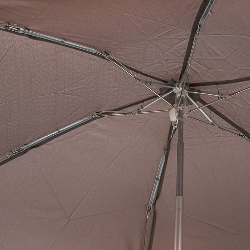 Зонт-мини механический Моно ткань эпонж (полиэстер), 6 лучей, д/купола 88см h50см, 5 сложений, 17см в сложенном виде, механизм против ветра, ручка с покрытием soft-touch, цвет серый, 184гр (Китай) - Домашняя Мода фото 6