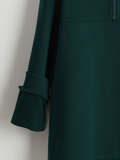 Dik Yaka Erkek ?ocuk Kal?n Sweatshirt