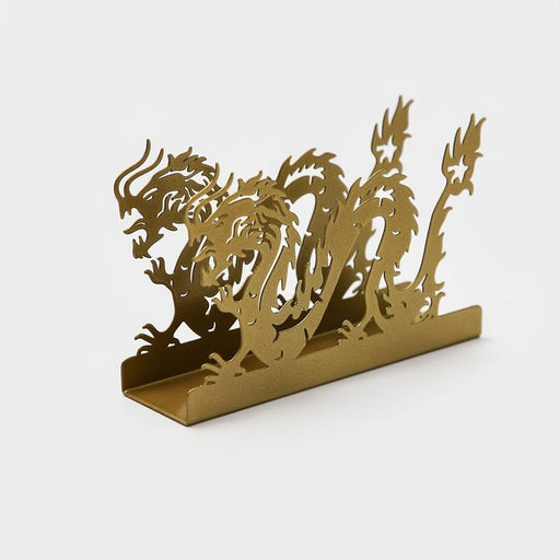 Салфетница Дракон, 1449 см, цвет золотой - Magistro фото 2