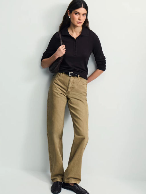 Джинсы straight с высокой посадкой / Zarina фото 5