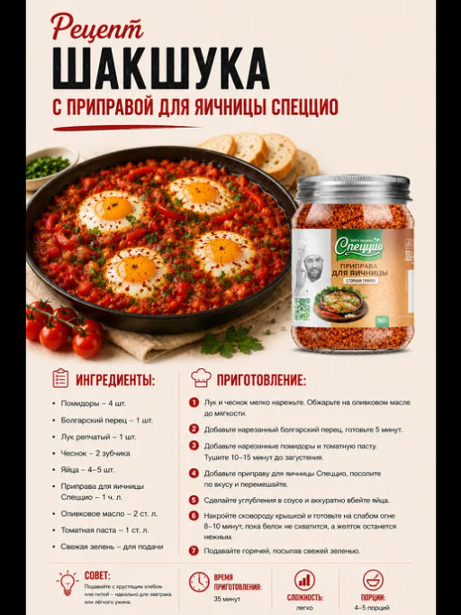 Приправа для яичницы, с горным тмином - Спеццио фото 4