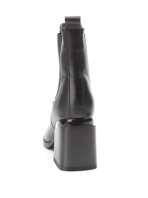 01-PCM450-1 BLACK Ботинки Челси демисезонные женские (натуральная кожа, байка) - Фабричный китай фото 7