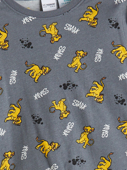Aslan Kral Bask?l? Erkek ?ocuk Pijama Tak?m?