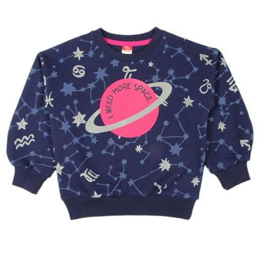 CRB wear/CWK 62507 Джемпер для девочки, темно-синий/Ex.Cherubino  фото 2