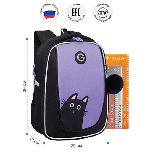 RAf-692-1 Рюкзак школьный с обвесом - Grizzly фото 16