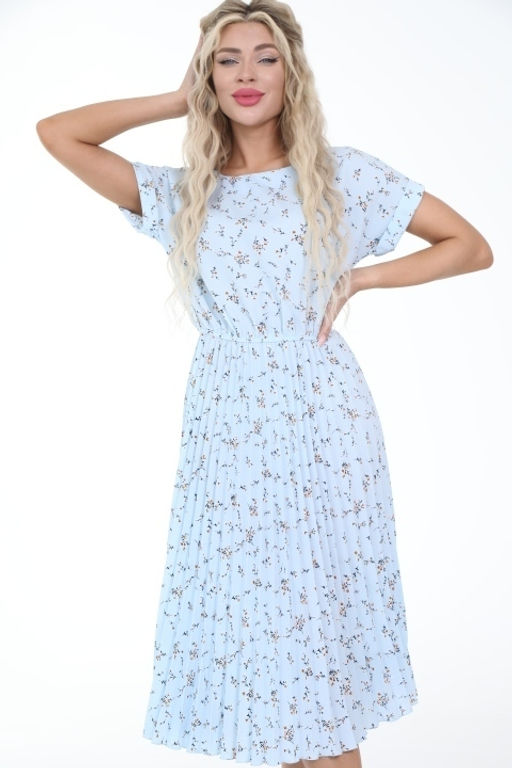 Платье Летнее (гофре,небесный) - Diolche фото 3