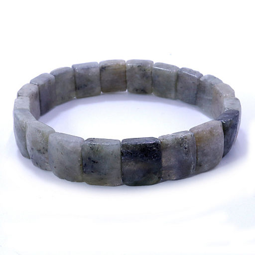 Браслет из камня Лабрадор с огранкой защита и приумножение богатства