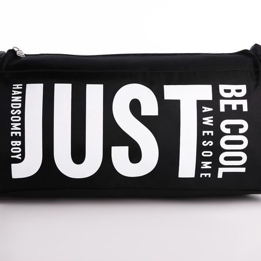 Сумка спортивная Just, 40×21×19 см, отдел на молнии, чёрная