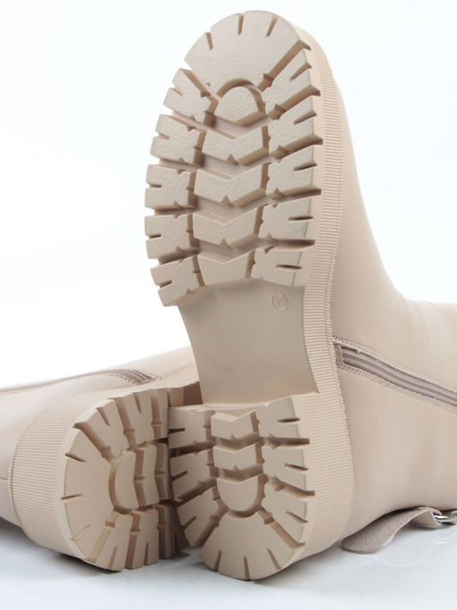 04-PAT160-2Z BEIGE Ботинки зимние женские (натуральная кожа, 100% шерсть)