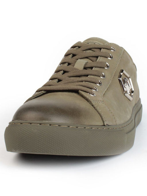 03-P255-4A GREEN Кроссовки мужские (натуральная замша) - Фабричный китай фото 6