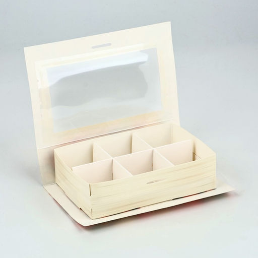 Цена за 5 шт. Коробка под 6 конфет с ячейками Самой прекрасной 14.5?9.5?3.5 см