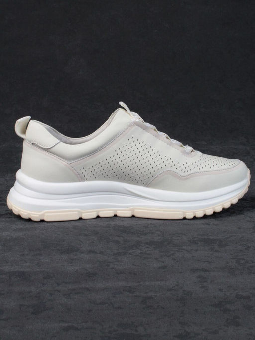 05-PDL250-2 LT. BEIGE Кроссовки женские (натуральная кожа)