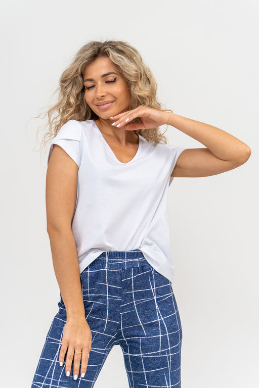 Костюм Натали футболка и брюки кулирка хлопок  фото 13