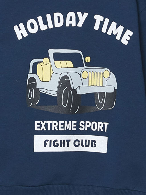 Bisiklet Yaka Erkek Bebek Sweatshirt - Waikiki фото 2