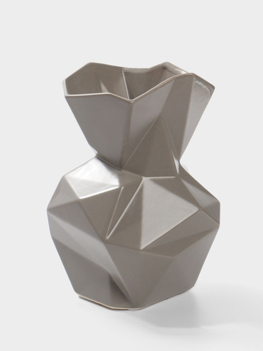 Ваза настольная керамика "Анхель" 20х12 см, серый