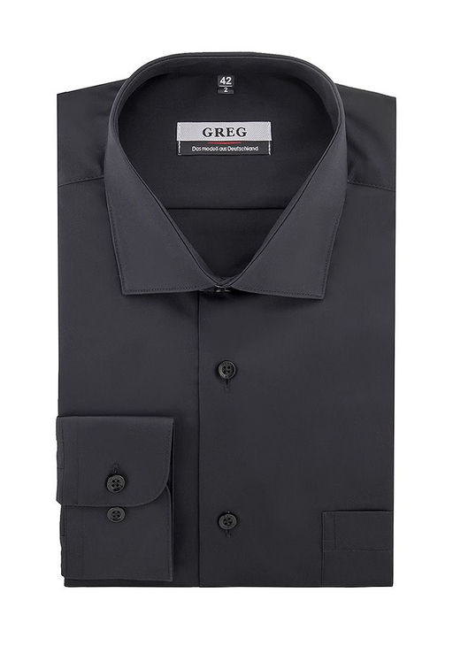 Сорочка мужская длинный рукав GREG 340/119/BLK фото 11