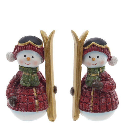 Фигурка декоративная "Снеговик", L5 W5 H11 см, 2в.