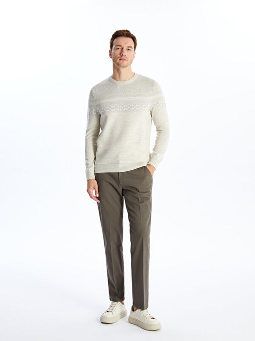 Bisiklet Yaka Erkek Triko Kazak